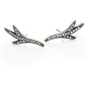 New Giles and Brother crystal thorn earrings